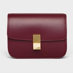 Celine Medium Box Bag Burgundy